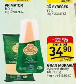Flop GRAN MORAVIA vybrané druhy nabídka