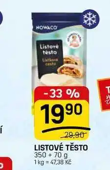 Flop LISTOVÉ TĚSTO nabídka