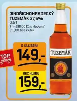 Flop JINDŘICHOHRADECKÝ TUZEMÁK 37,5% nabídka