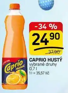 Flop CAPRIO HUSTÝ vybrané druhy nabídka