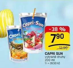 Flop CAPRI SUN vybrané druhy nabídka