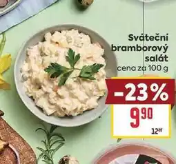 Billa Sváteční bramborový salát cena za nabídka