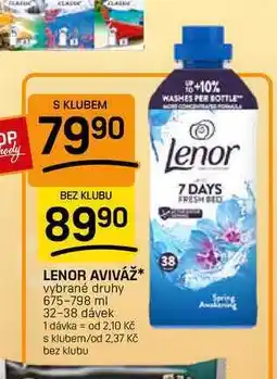 Flop LENOR AVIVÁŽ vybrané druhy nabídka