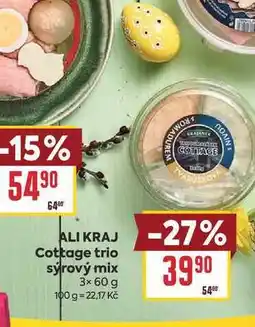 Billa ALI KRAJ Cottage trio syrový mix 3× nabídka