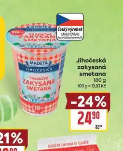 Billa Jihočeská zakysaná smetana nabídka