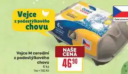 Billa Vejce M cereální z podestýlkového chovu 6 ks nabídka
