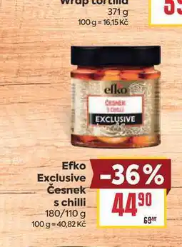 Billa Efko Exclusive Česnek s chilli 180/110 g nabídka