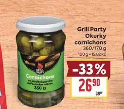 Billa Grill Party Okurky cornichons 360/170 g nabídka