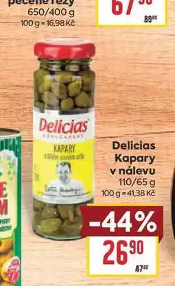 Billa Delicias Kapary v nálevu 110/65 g nabídka