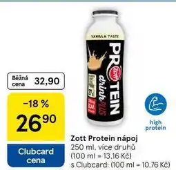 Tesco Zott Protein nápoj, 250 ml, více druhů nabídka