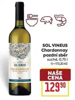Billa SOL VINEUS Chardonnay pozdní sběr suché nabídka