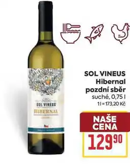 Billa SOL VINEUS Hibernal pozdní sběr suché nabídka