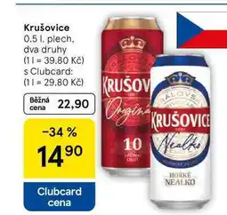 Tesco Krušovice plech nabídka