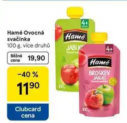 Tesco Hamé Ovocná Hame svačinka nabídka