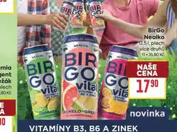 Billa BirGo Nealko 0,51, plech nabídka