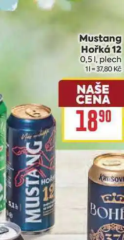 Billa Mustang Hořká 12 0,51, plech nabídka
