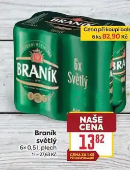 Billa Braník světlý 6x 0,5 1, plech nabídka