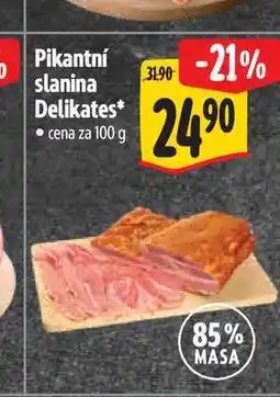 Albert Pikantní slanina Delikates nabídka
