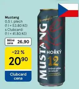 Tesco Mustang, 0.5 l, plech nabídka