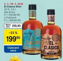 Tesco El Clasico Elixir 30% nabídka