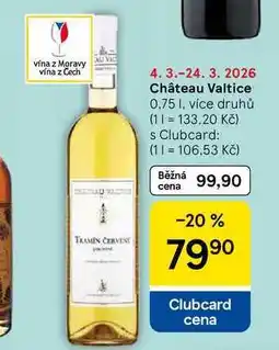 Tesco Château Valtice, 0.75 l, více druhů nabídka
