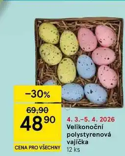 Tesco Velikonoční polystyrenová vajíčka, 12 ks nabídka