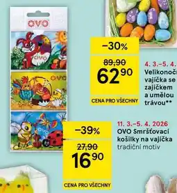 Tesco OVO Smršťovací košilky na vajíčka tradiční motiv nabídka