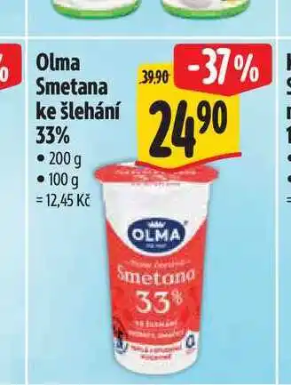 Albert Olma Smetana ke šlehání 33% nabídka