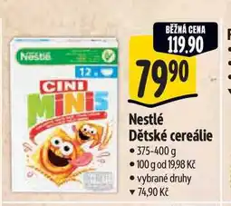 Albert Nestlé Dětské cereálie nabídka