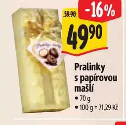 Albert Pralinky s papírovou mašlí nabídka