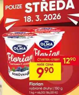 Hruška OLMA Florian vybrané druhy nabídka
