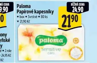 Albert Paloma Papírové kapesníky box 3vrstvé 80 ks nabídka