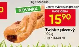 Hruška Twister pizzový nabídka