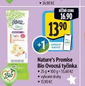 Albert Nature's Promise Bio Ovocná tyčinka nabídka