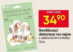 Hruška Smršťovaci dekorace na vejce s velikonočnimi zvířátky 12 ks nabídka