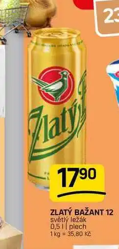 Flop ZLATÝ BAŽANT 12 světlý ležák 0,51 plech nabídka