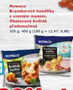 ESO MARKET Nowaco Bramborové knedlíky s uzeným masem, Obalovaný květák předsmažený nabídka