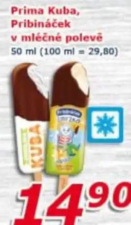 ESO MARKET Prima Kuba, Pribináček v mléčné polevě nabídka