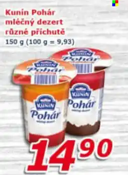 ESO MARKET Kunin Pohár mléčný dezert nabídka