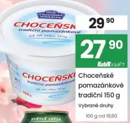 Kubík potraviny Choceňské pomazánkové tradiční nabídka