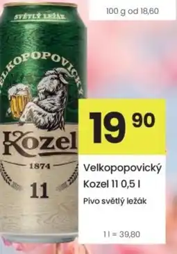 Kubík potraviny Velkopopovický Kozel 11 nabídka