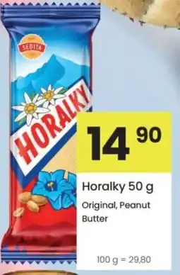 Kubík potraviny Horalky Original, Peanut Butter nabídka