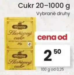 Kubík potraviny Cukr nabídka