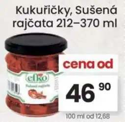 Kubík potraviny Kukuřičky, Sušená rajčata nabídka