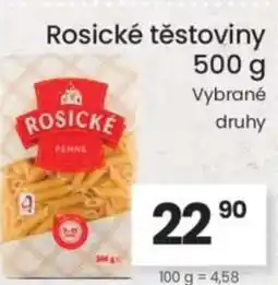 Kubík potraviny Rosické těstoviny nabídka