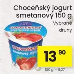 Kubík potraviny Choceňský jogurt smetanový nabídka