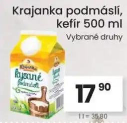 Kubík potraviny Krajanka podmáslí, kefír nabídka