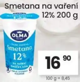 Kubík potraviny Smetana na vaření 12% nabídka