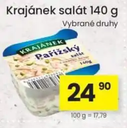 Kubík potraviny Krajánek salát nabídka
