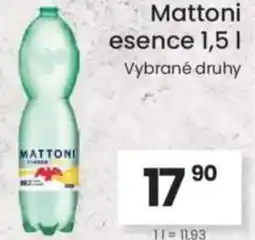 Kubík potraviny Mattoni esence nabídka
